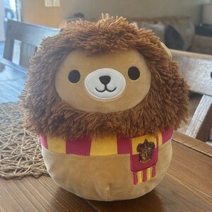 Squishmallows Gryffindor Lion Plush - Brown, Tan, Yellow, Red